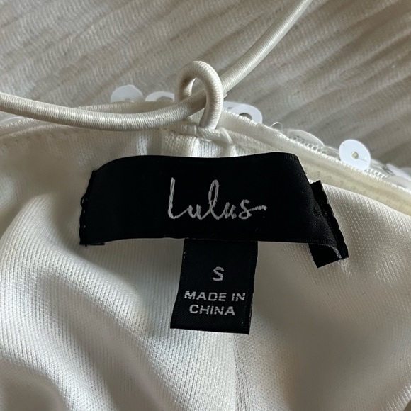 LULU’s White Sequin Dress - Picture 3 of 3